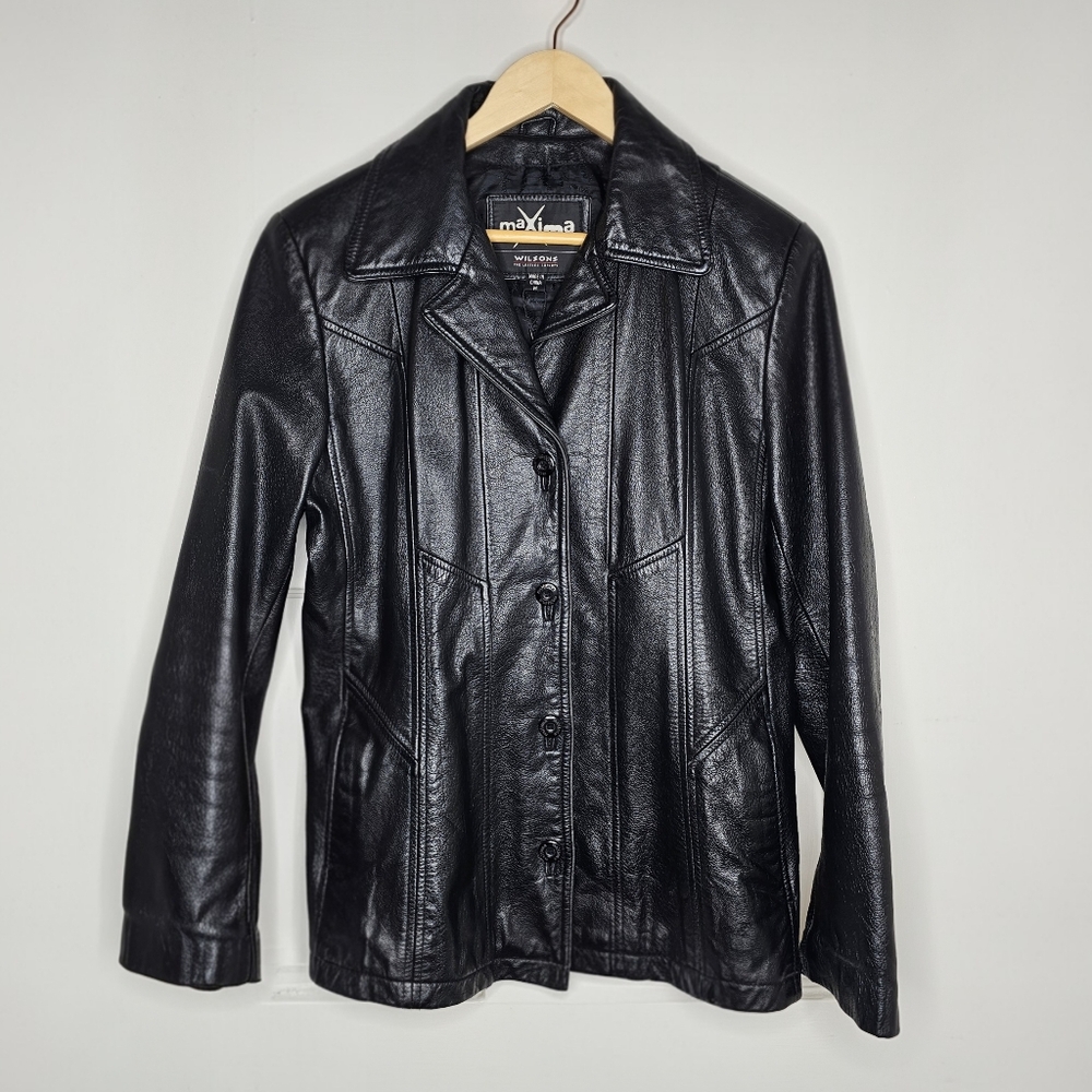 VTG 90s Wilsons Leather Maxima Jacket